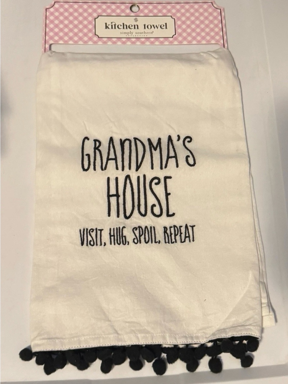 Simply Southern Kitchen Towel - Grandma's House - White